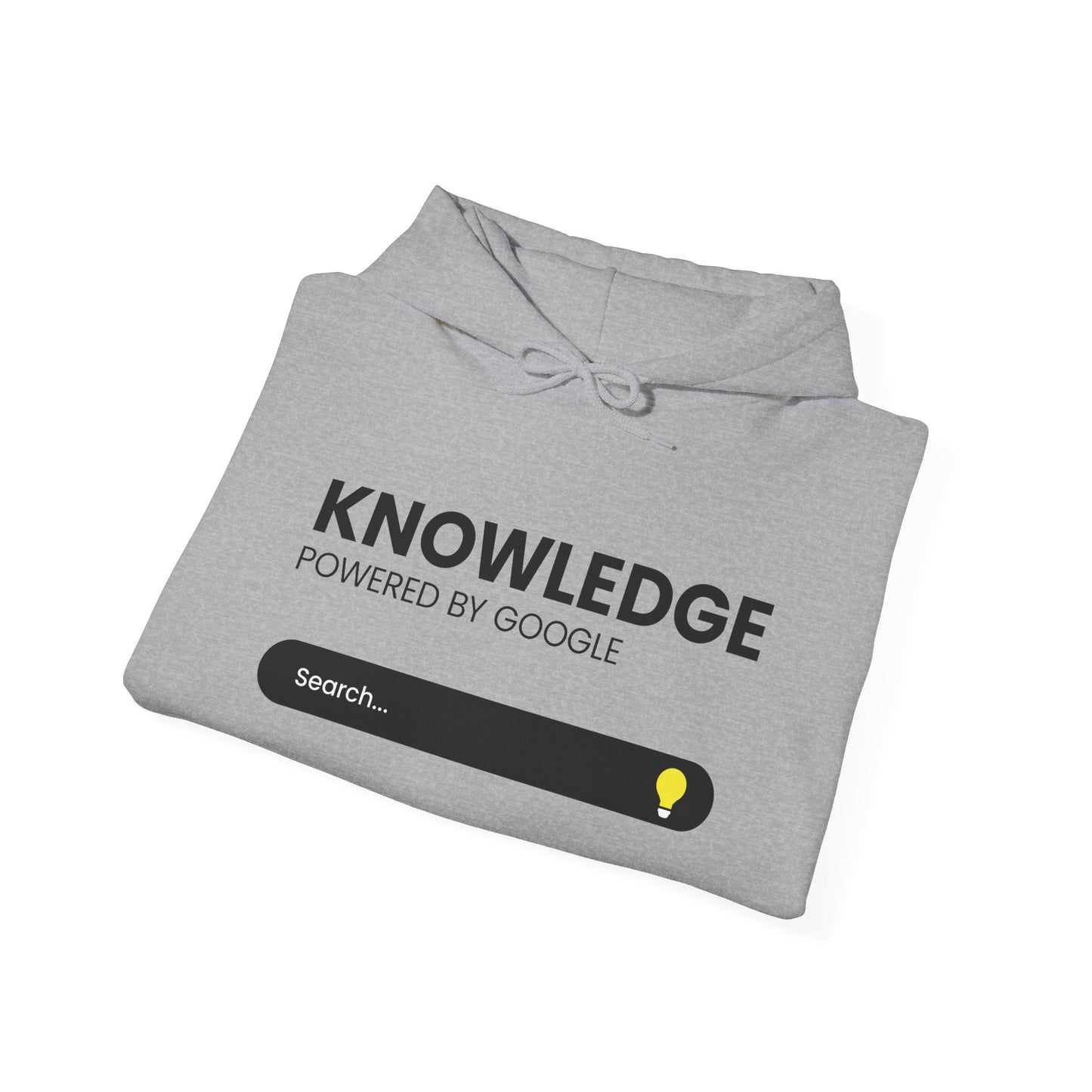 Knowledge Powered by Google Hoodie, Unisex Sweatshirt, Funny Gift, Tech Lover Apparel, Cozy Casual Wear, Perfect for Students