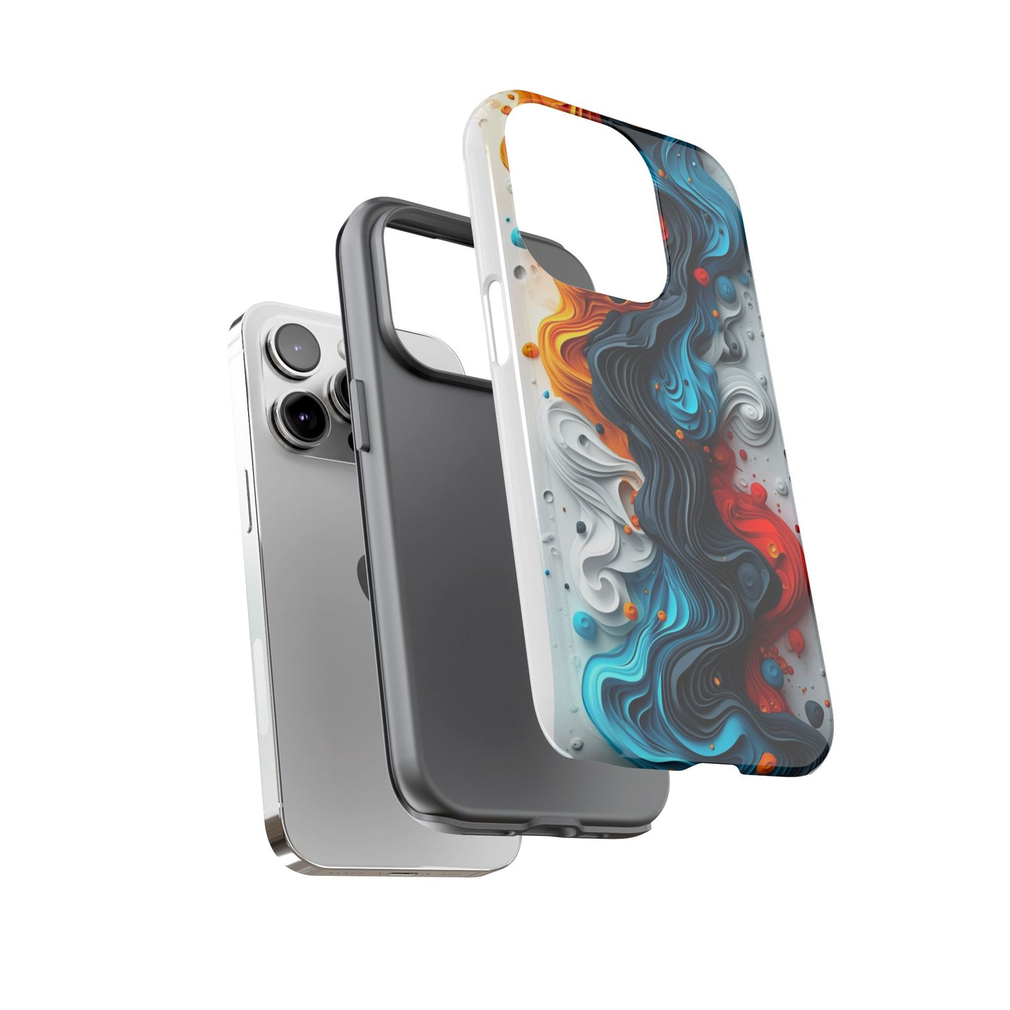 Vibrant Phone Case - Colorful Abstract Design, Tough Case for Protection, Unique Gift for Art Lovers, Stylish Cell Phone Accessory