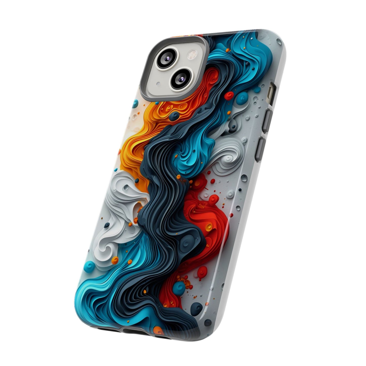 Vibrant Phone Case - Colorful Abstract Design, Tough Case for Protection, Unique Gift for Art Lovers, Stylish Cell Phone Accessory