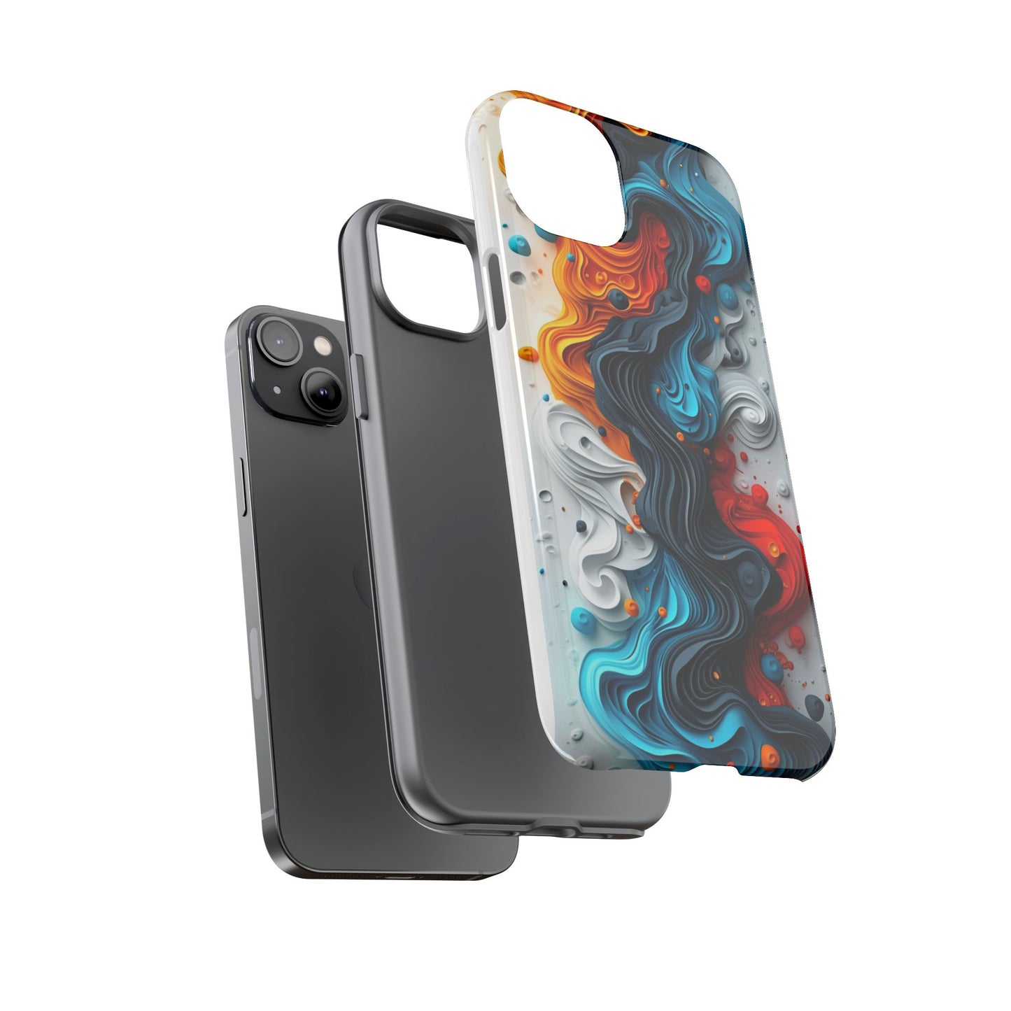 Vibrant Phone Case - Colorful Abstract Design, Tough Case for Protection, Unique Gift for Art Lovers, Stylish Cell Phone Accessory