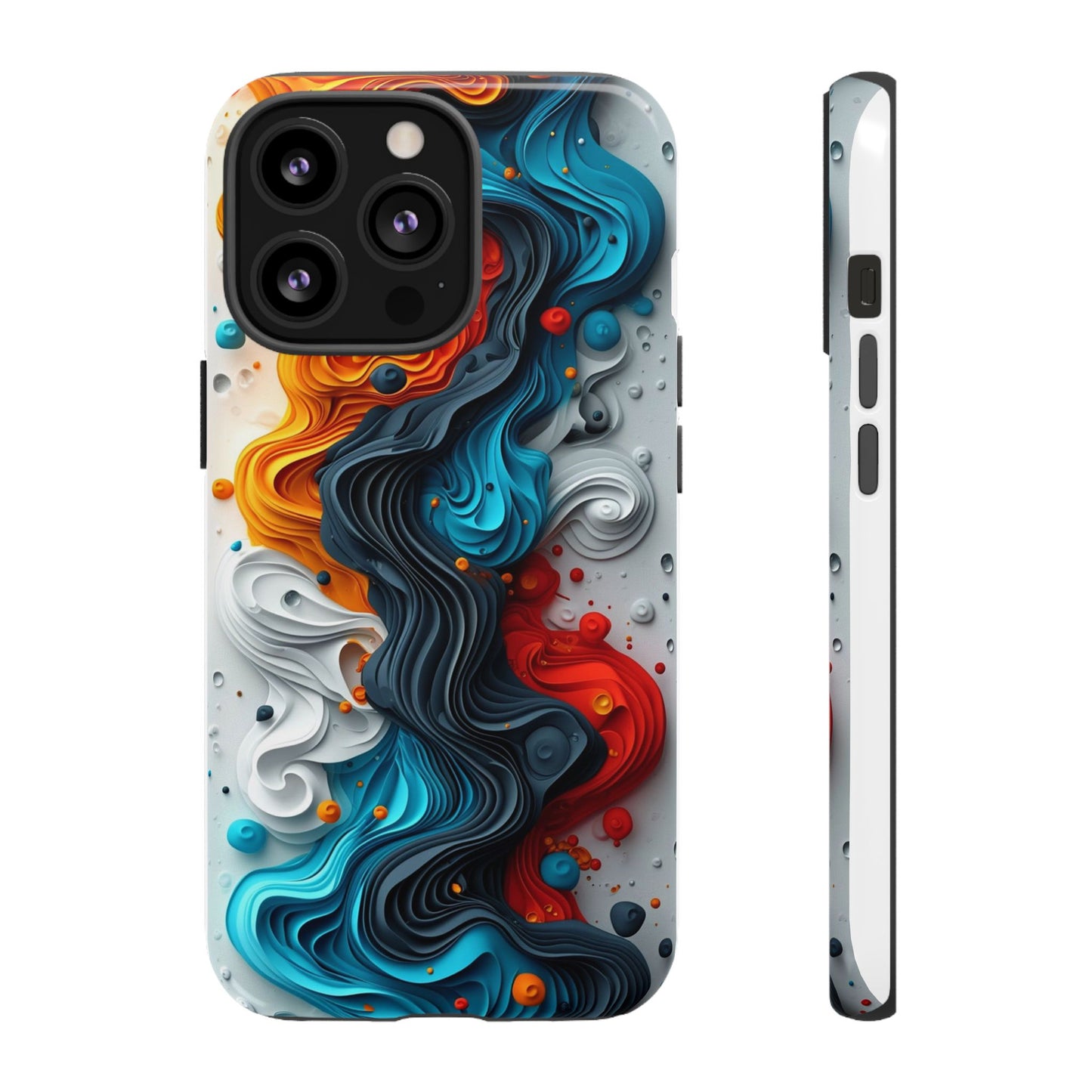 Vibrant Phone Case - Colorful Abstract Design, Tough Case for Protection, Unique Gift for Art Lovers, Stylish Cell Phone Accessory