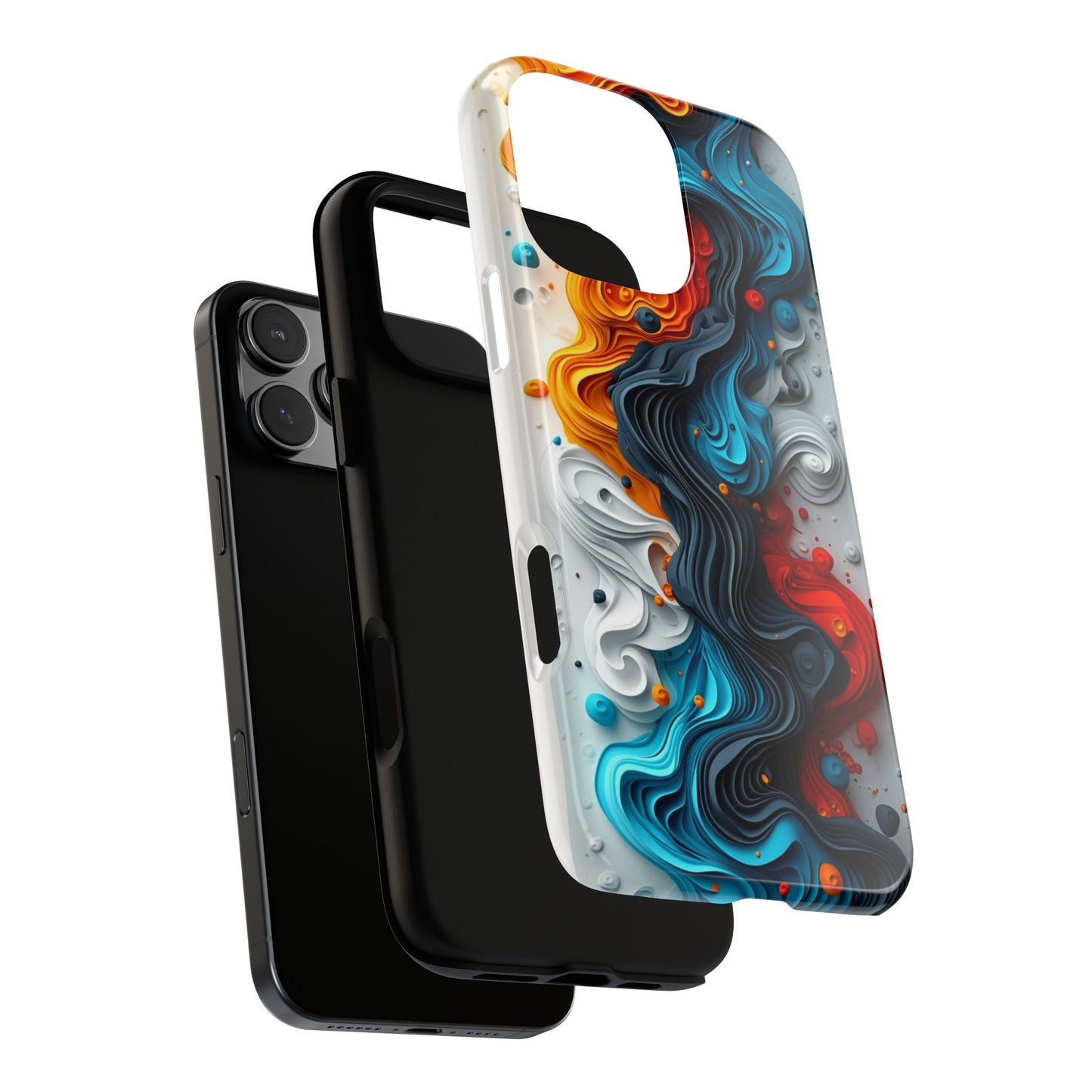 Vibrant Phone Case - Colorful Abstract Design, Tough Case for Protection, Unique Gift for Art Lovers, Stylish Cell Phone Accessory