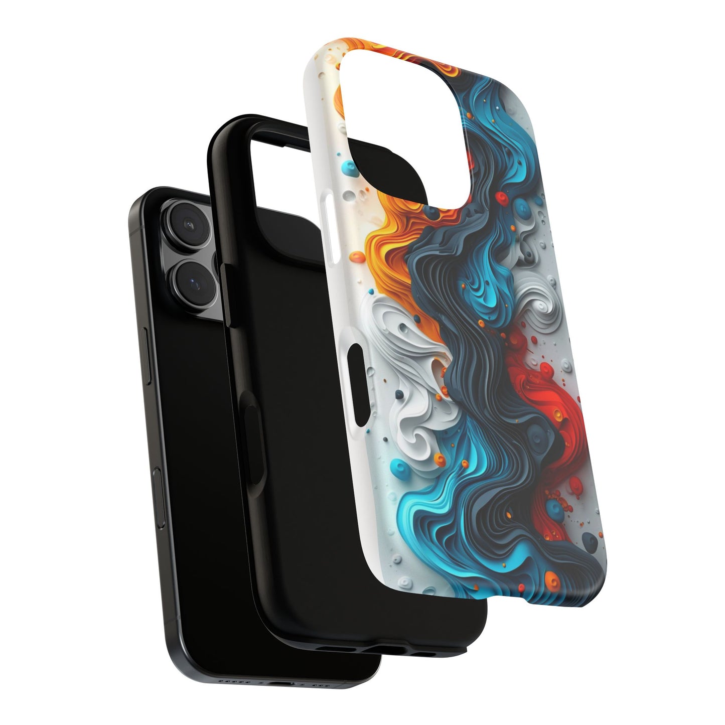 Vibrant Phone Case - Colorful Abstract Design, Tough Case for Protection, Unique Gift for Art Lovers, Stylish Cell Phone Accessory
