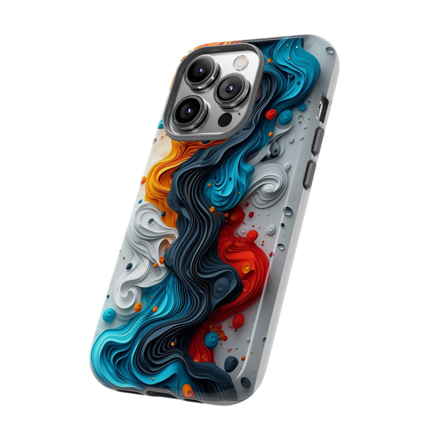 Vibrant Phone Case - Colorful Abstract Design, Tough Case for Protection, Unique Gift for Art Lovers, Stylish Cell Phone Accessory