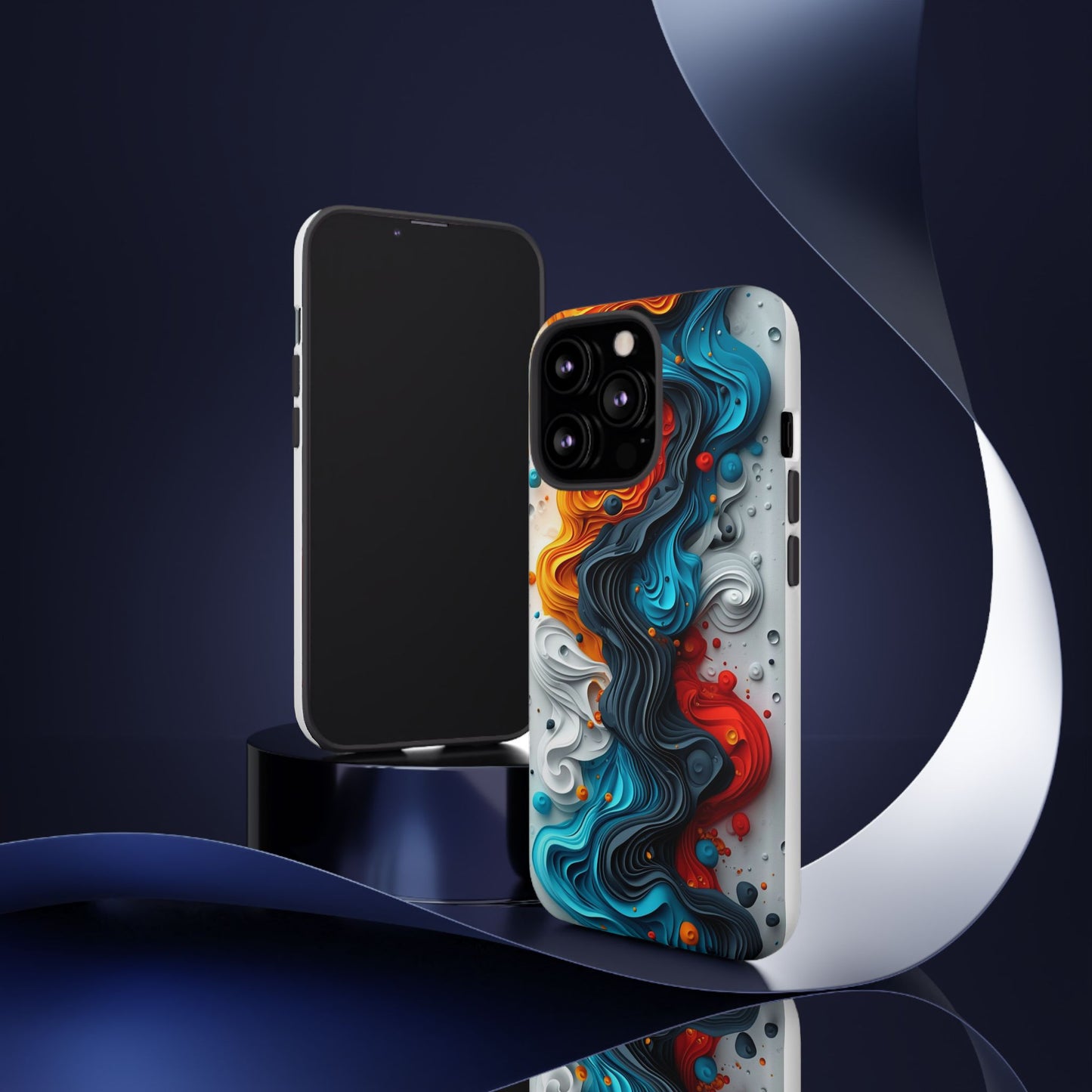 Vibrant Phone Case - Colorful Abstract Design, Tough Case for Protection, Unique Gift for Art Lovers, Stylish Cell Phone Accessory