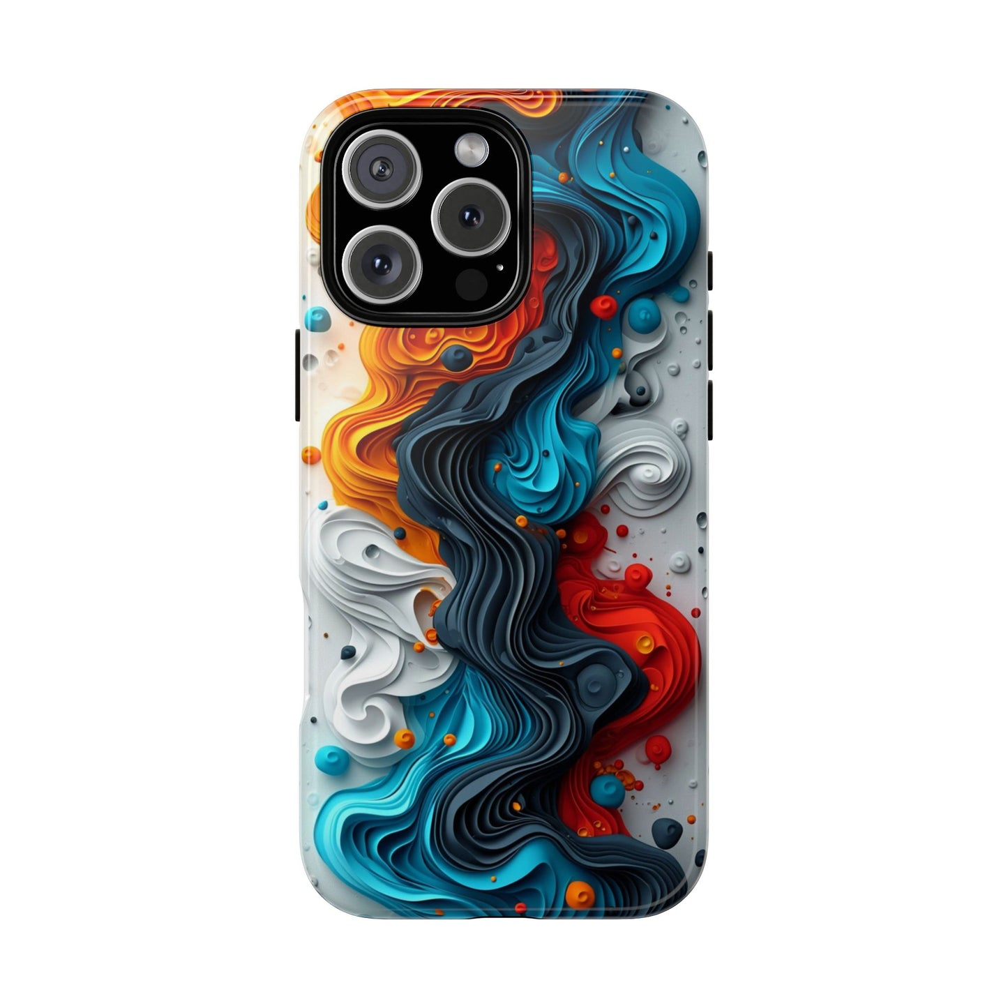 Vibrant Phone Case - Colorful Abstract Design, Tough Case for Protection, Unique Gift for Art Lovers, Stylish Cell Phone Accessory