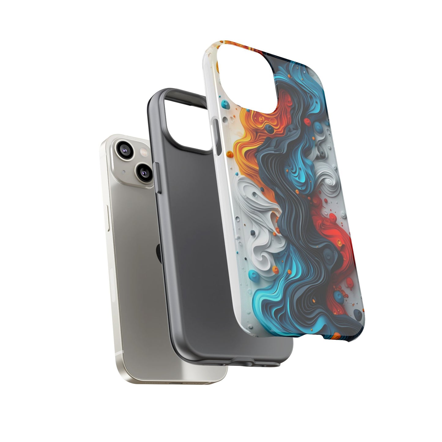Vibrant Phone Case - Colorful Abstract Design, Tough Case for Protection, Unique Gift for Art Lovers, Stylish Cell Phone Accessory