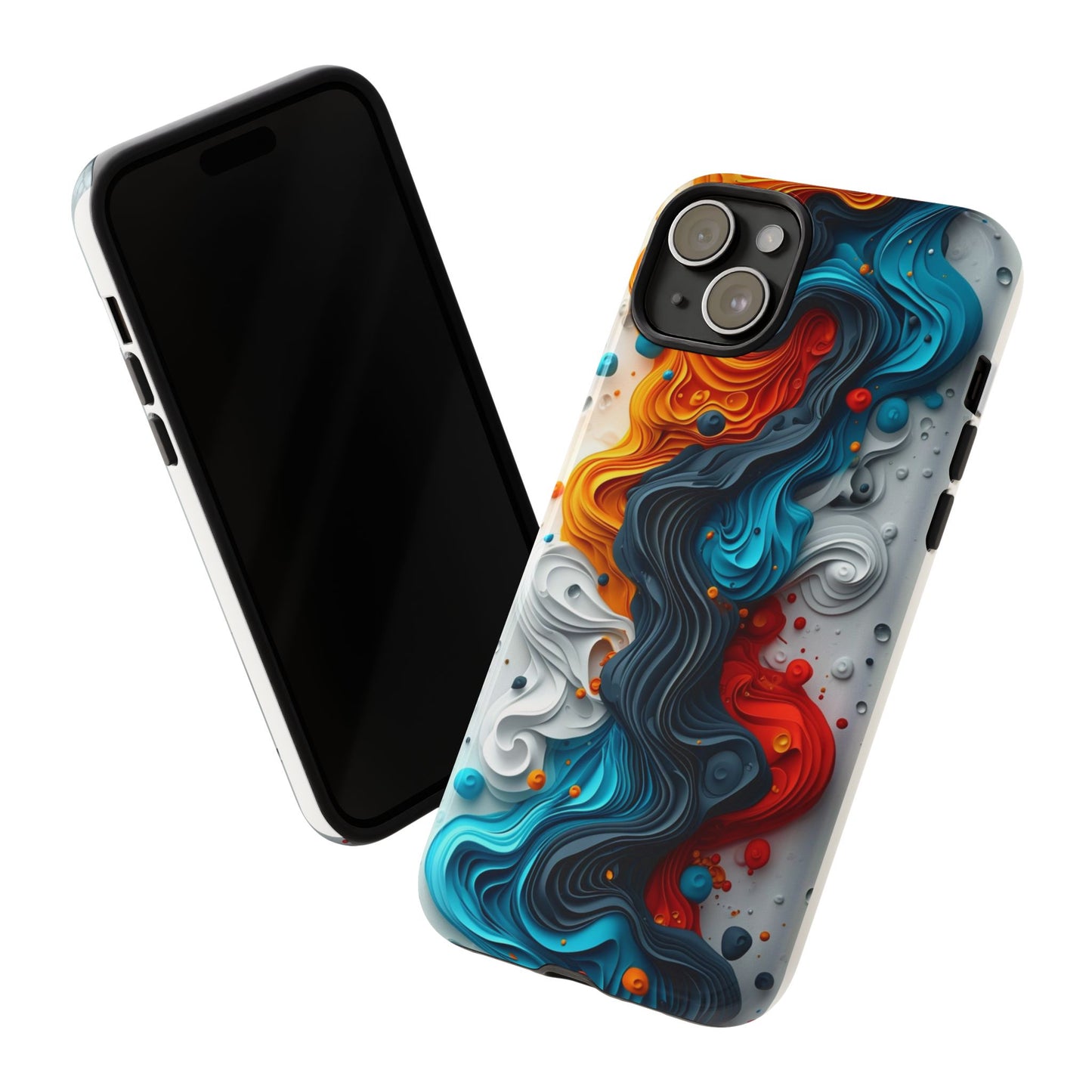 Vibrant Phone Case - Colorful Abstract Design, Tough Case for Protection, Unique Gift for Art Lovers, Stylish Cell Phone Accessory