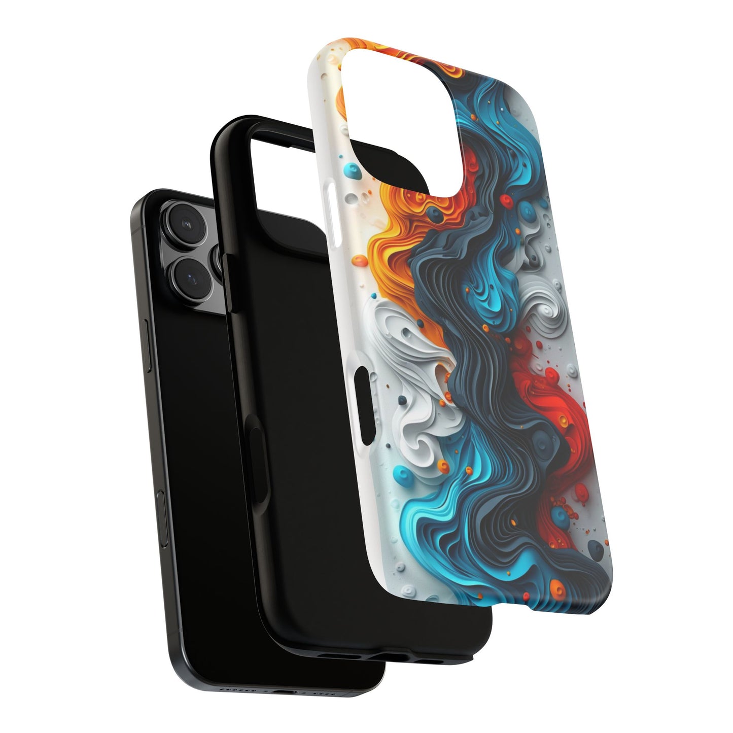 Vibrant Phone Case - Colorful Abstract Design, Tough Case for Protection, Unique Gift for Art Lovers, Stylish Cell Phone Accessory