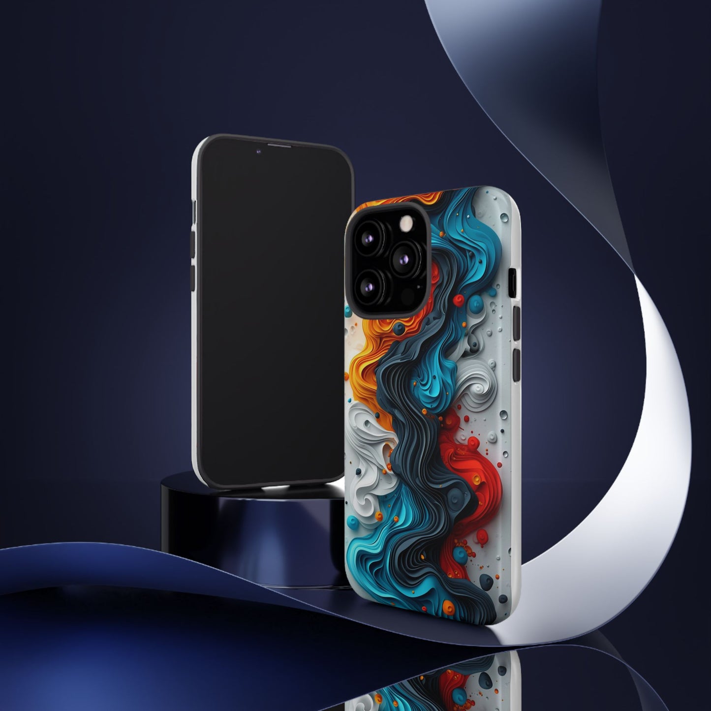 Vibrant Phone Case - Colorful Abstract Design, Tough Case for Protection, Unique Gift for Art Lovers, Stylish Cell Phone Accessory