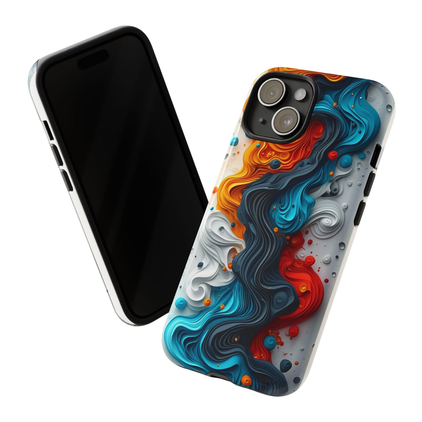 Vibrant Phone Case - Colorful Abstract Design, Tough Case for Protection, Unique Gift for Art Lovers, Stylish Cell Phone Accessory