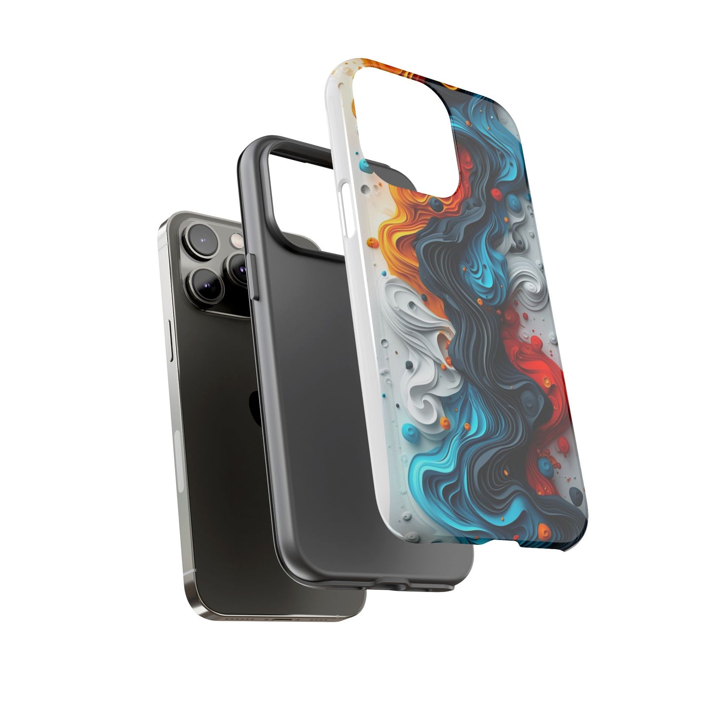 Vibrant Phone Case - Colorful Abstract Design, Tough Case for Protection, Unique Gift for Art Lovers, Stylish Cell Phone Accessory