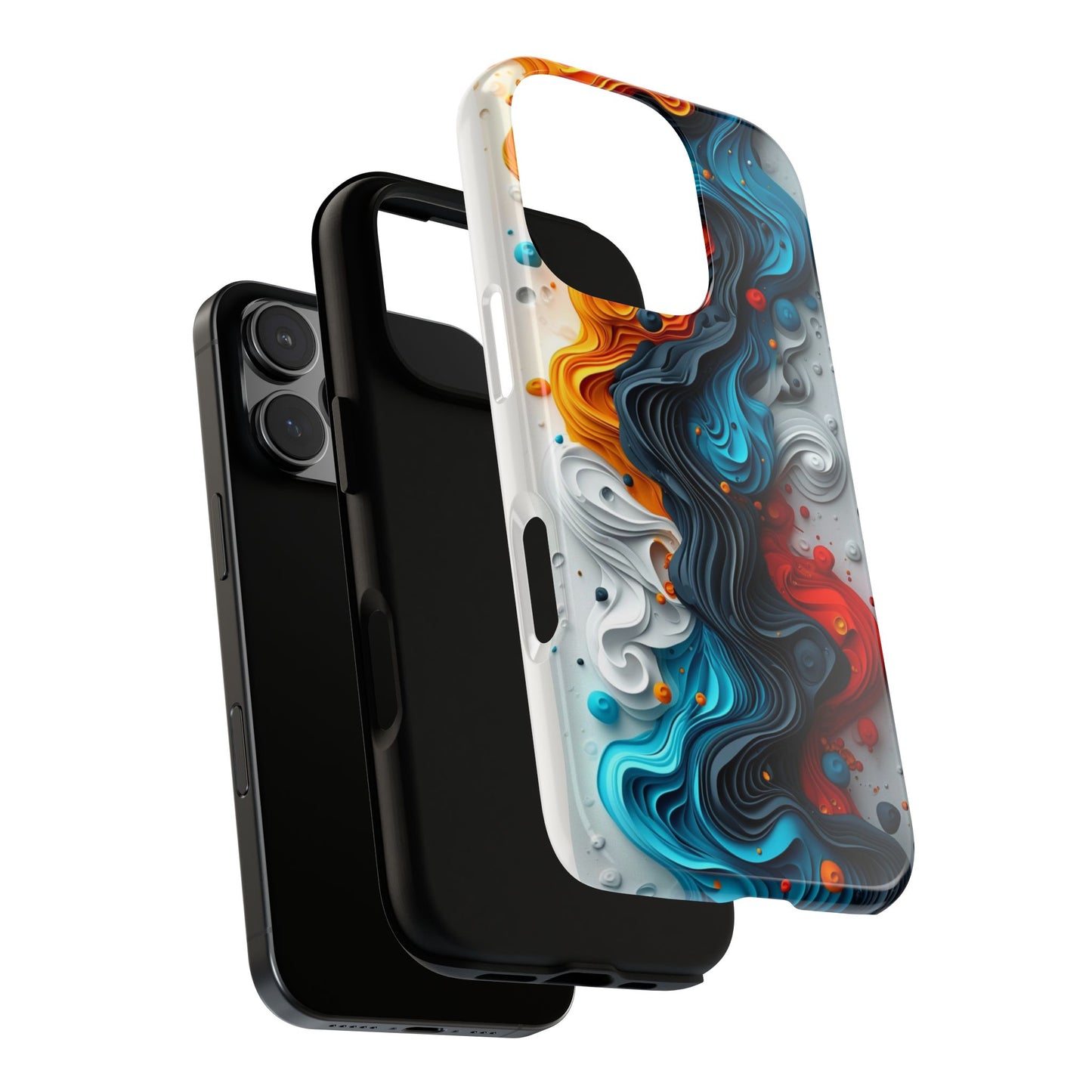 Vibrant Phone Case - Colorful Abstract Design, Tough Case for Protection, Unique Gift for Art Lovers, Stylish Cell Phone Accessory