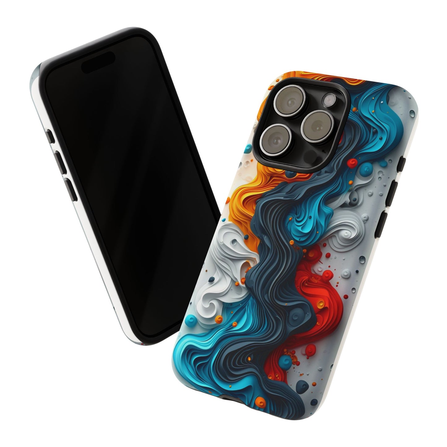 Vibrant Phone Case - Colorful Abstract Design, Tough Case for Protection, Unique Gift for Art Lovers, Stylish Cell Phone Accessory
