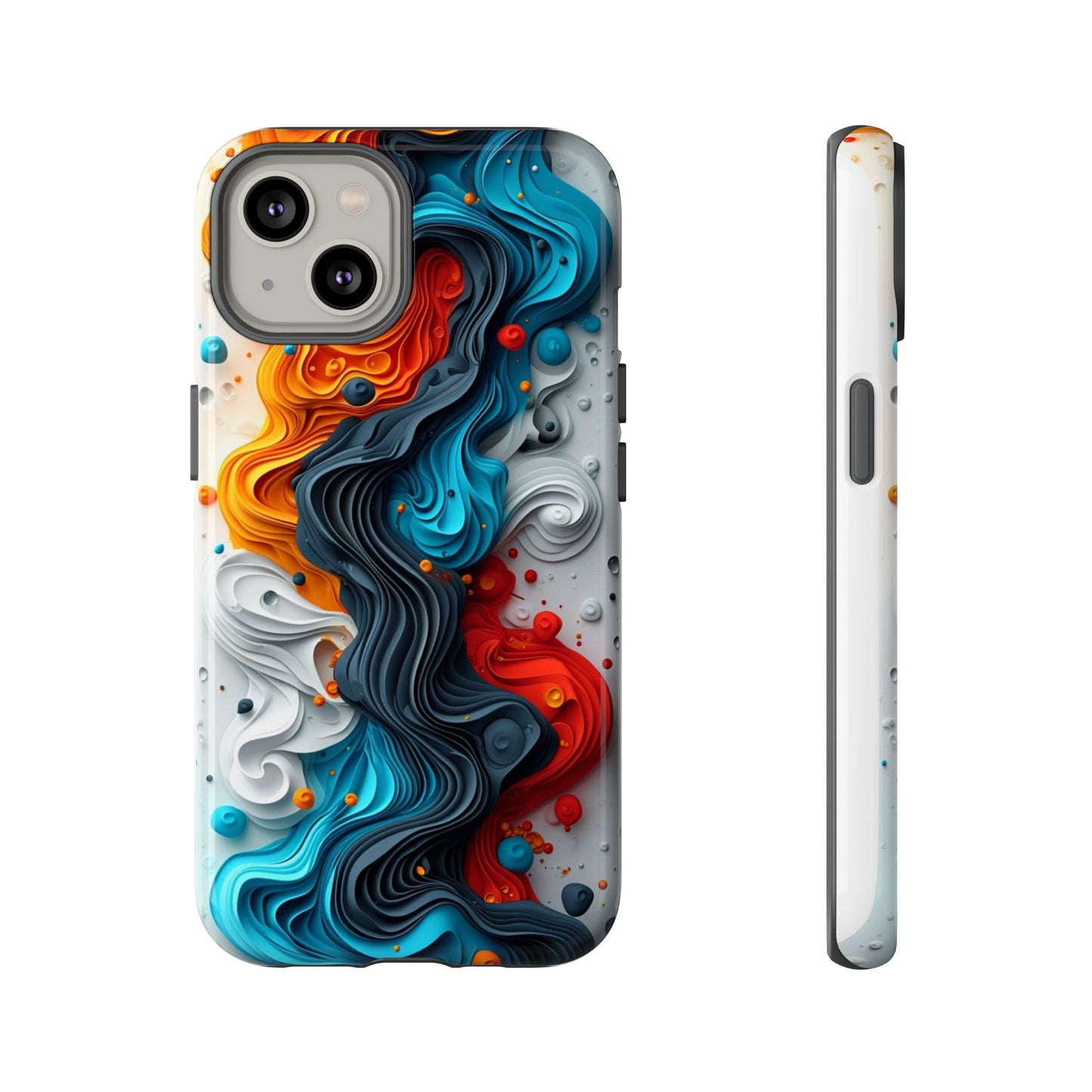 Vibrant Phone Case - Colorful Abstract Design, Tough Case for Protection, Unique Gift for Art Lovers, Stylish Cell Phone Accessory