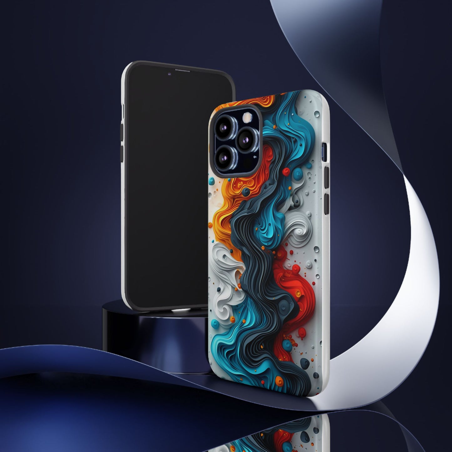 Vibrant Phone Case - Colorful Abstract Design, Tough Case for Protection, Unique Gift for Art Lovers, Stylish Cell Phone Accessory