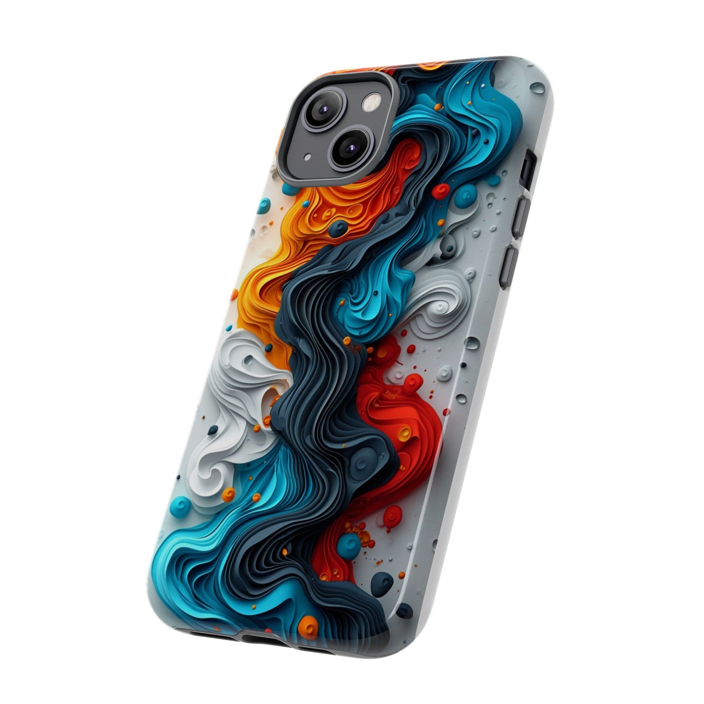 Vibrant Phone Case - Colorful Abstract Design, Tough Case for Protection, Unique Gift for Art Lovers, Stylish Cell Phone Accessory