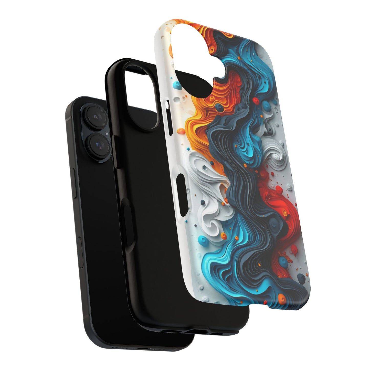 Vibrant Phone Case - Colorful Abstract Design, Tough Case for Protection, Unique Gift for Art Lovers, Stylish Cell Phone Accessory