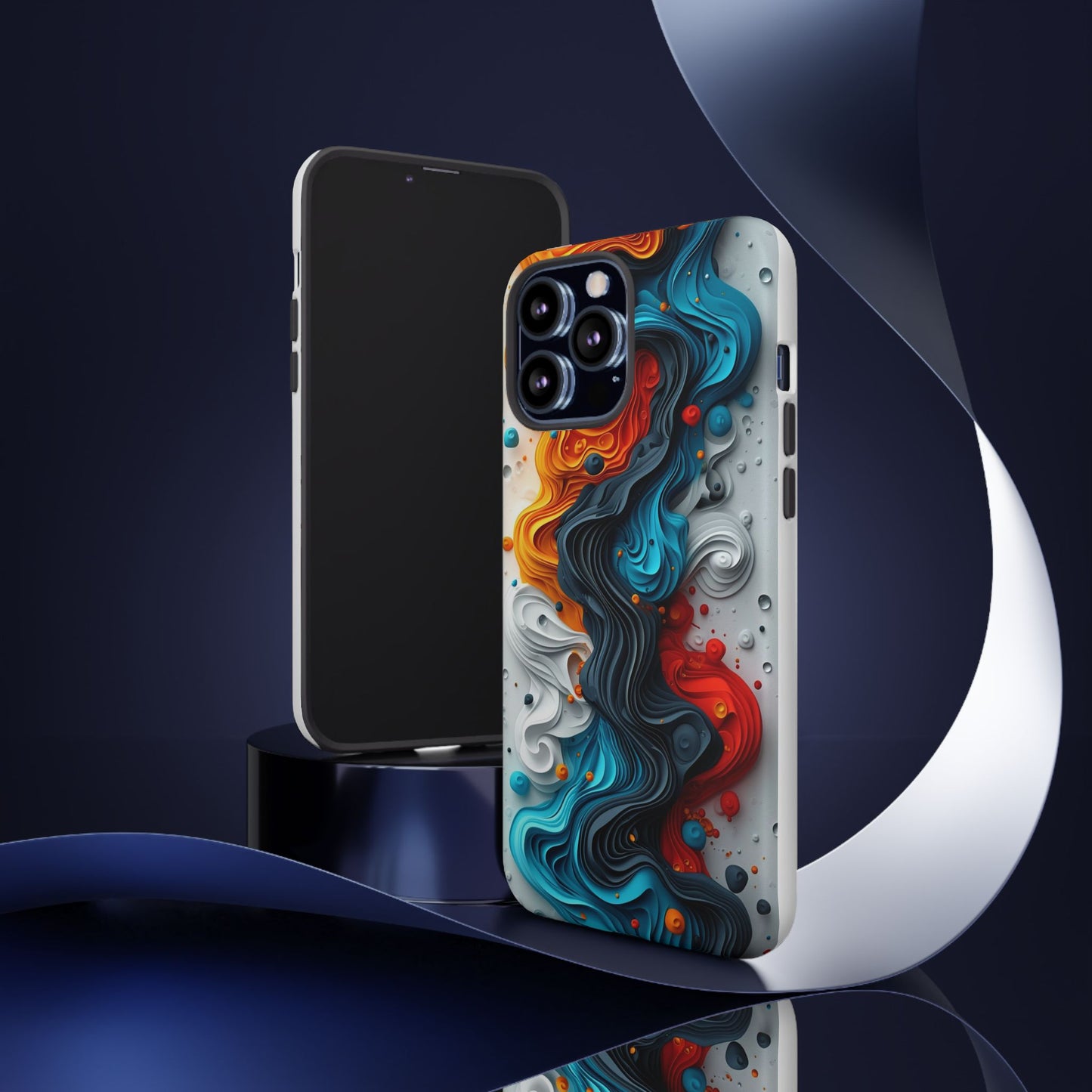 Vibrant Phone Case - Colorful Abstract Design, Tough Case for Protection, Unique Gift for Art Lovers, Stylish Cell Phone Accessory