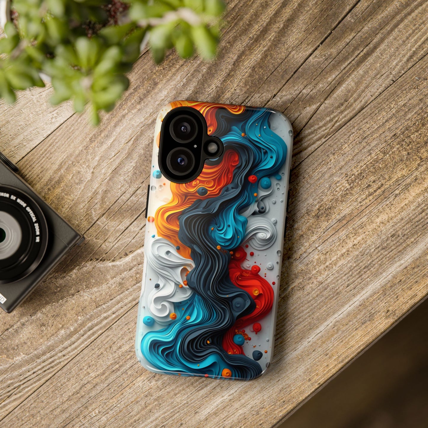 Vibrant Phone Case - Colorful Abstract Design, Tough Case for Protection, Unique Gift for Art Lovers, Stylish Cell Phone Accessory