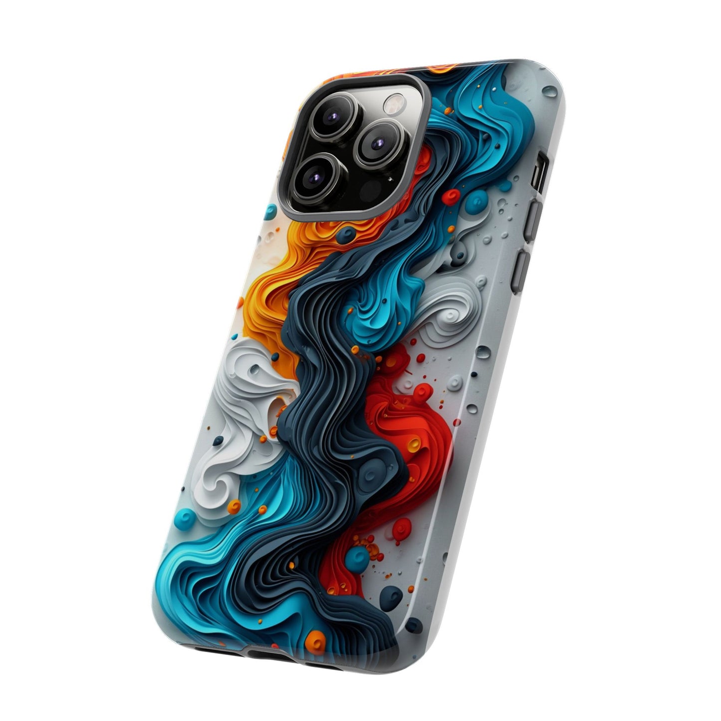 Vibrant Phone Case - Colorful Abstract Design, Tough Case for Protection, Unique Gift for Art Lovers, Stylish Cell Phone Accessory