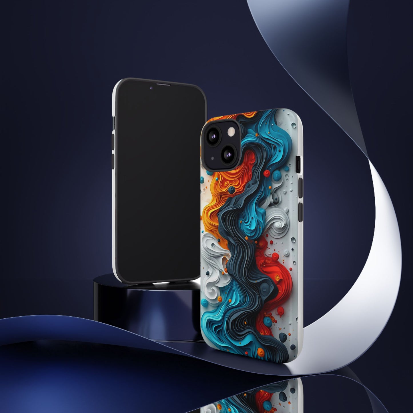 Vibrant Phone Case - Colorful Abstract Design, Tough Case for Protection, Unique Gift for Art Lovers, Stylish Cell Phone Accessory