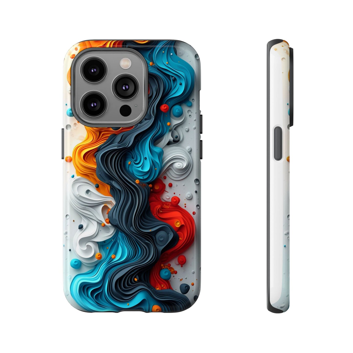 Vibrant Phone Case - Colorful Abstract Design, Tough Case for Protection, Unique Gift for Art Lovers, Stylish Cell Phone Accessory