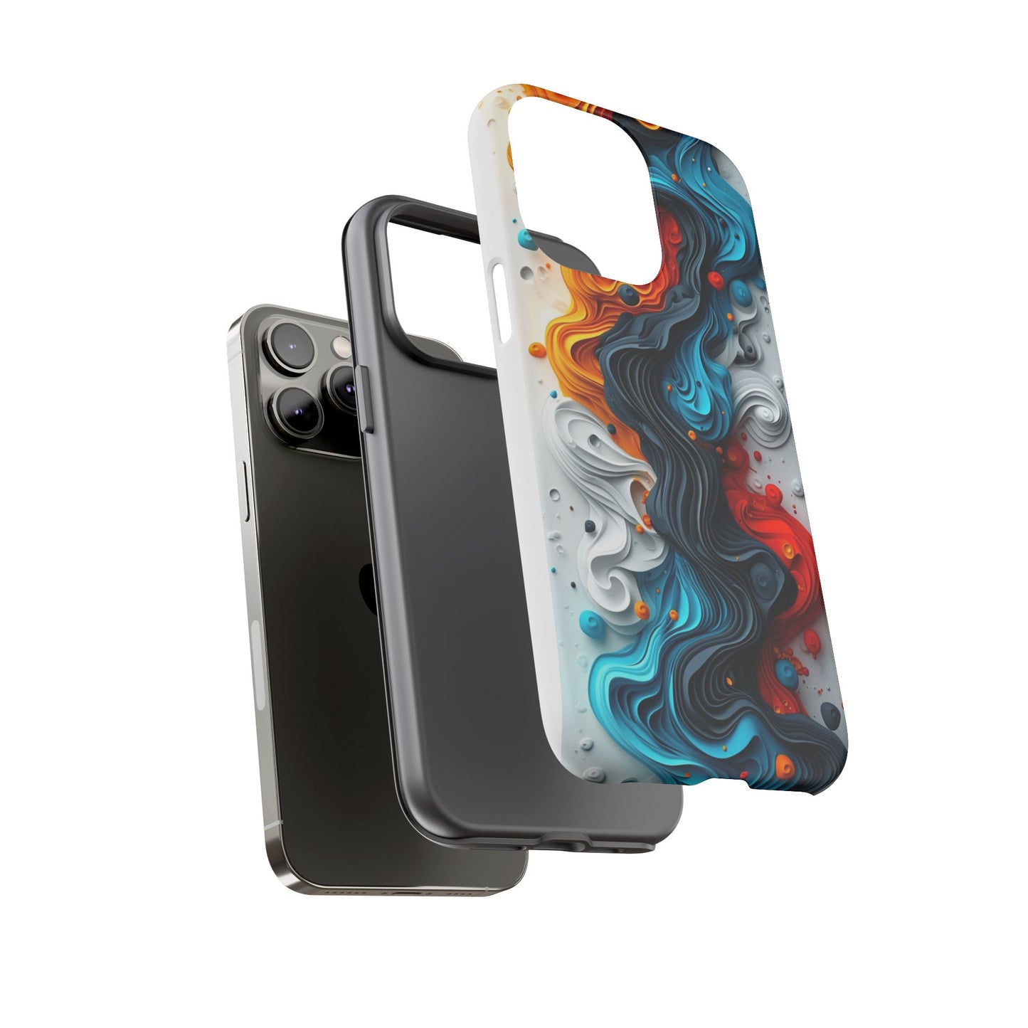 Vibrant Phone Case - Colorful Abstract Design, Tough Case for Protection, Unique Gift for Art Lovers, Stylish Cell Phone Accessory