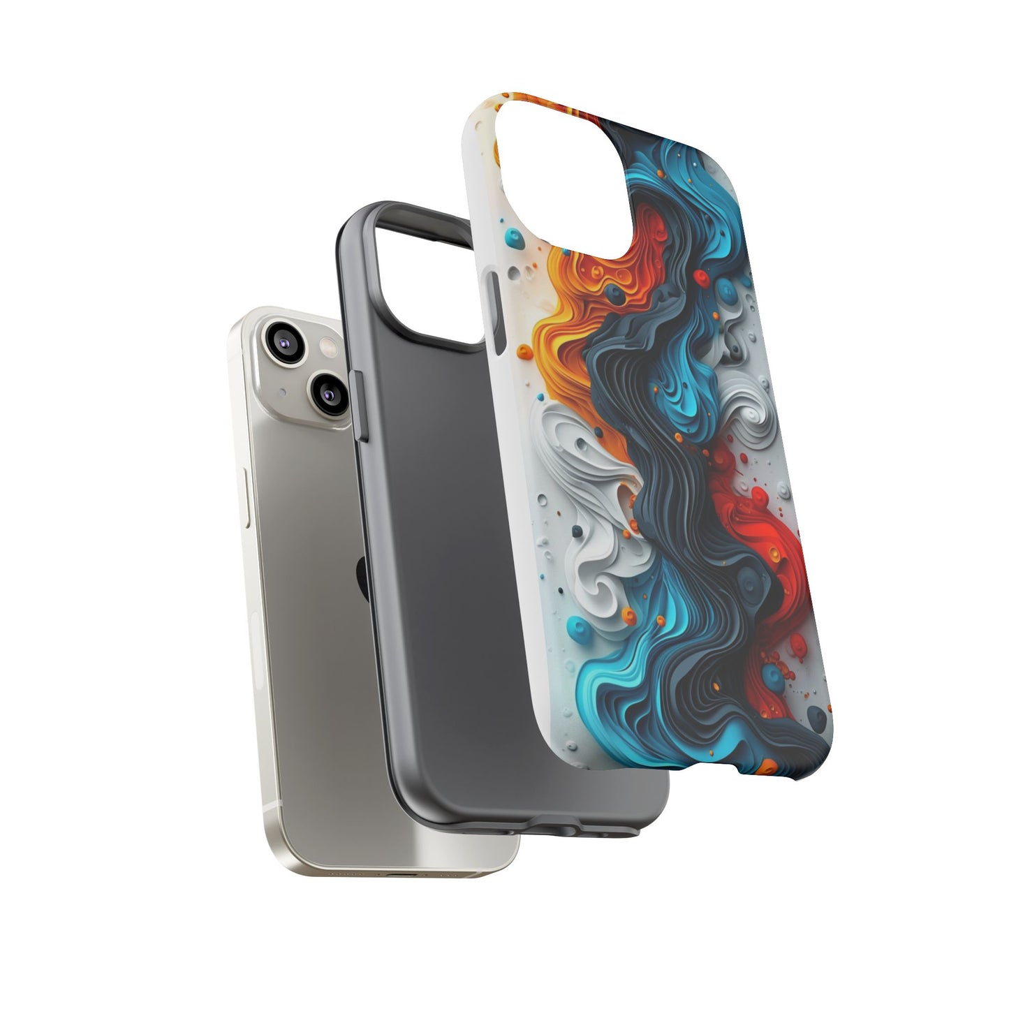 Vibrant Phone Case - Colorful Abstract Design, Tough Case for Protection, Unique Gift for Art Lovers, Stylish Cell Phone Accessory