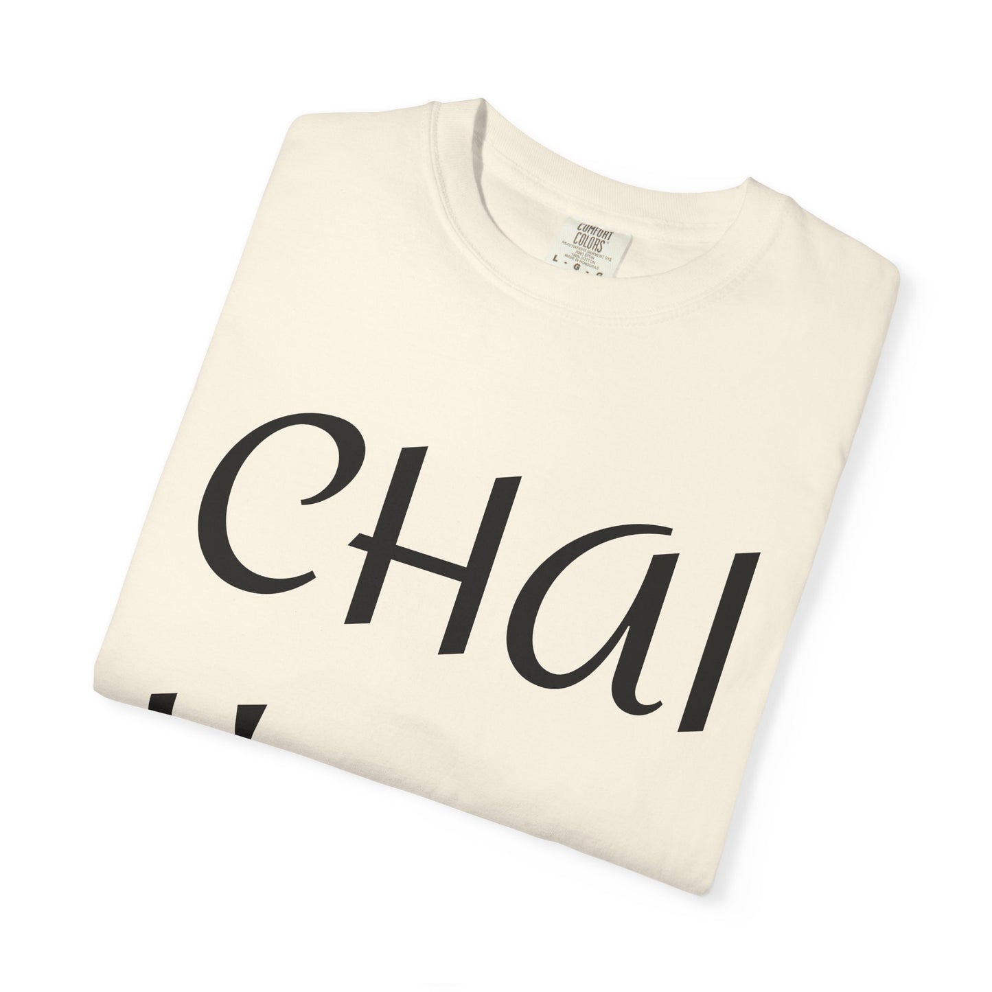 Chai Time Unisex Garment-Dyed T-Shirt, Relaxed Casual Tee, Gift for Tea Lovers, Coffee Break Apparel, Birthday Gift, Everyday Wear