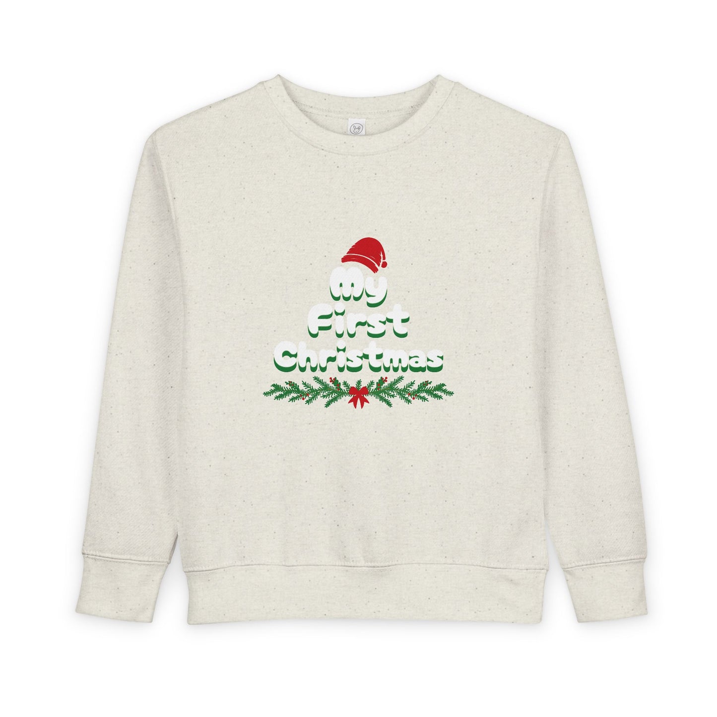 Toddler Merry First Christmas Santa Hat Holiday Sweatshirt