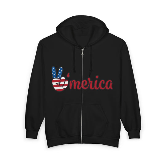 Unisex American Spirit Hoodie, Patriotic Zip Sweatshirt, 4th of July Wear, Independence Day Gift, Casual USA Apparel, Love for America [...]