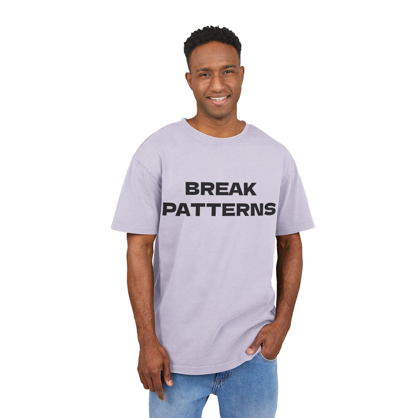Men's Oversized - Break Patterns Statement T-Shirt