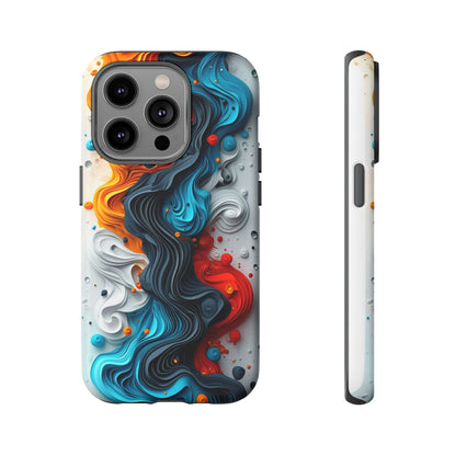 Vibrant Phone Case - Colorful Abstract Design, Tough Case for Protection, Unique Gift for Art Lovers, Stylish Cell Phone Accessory