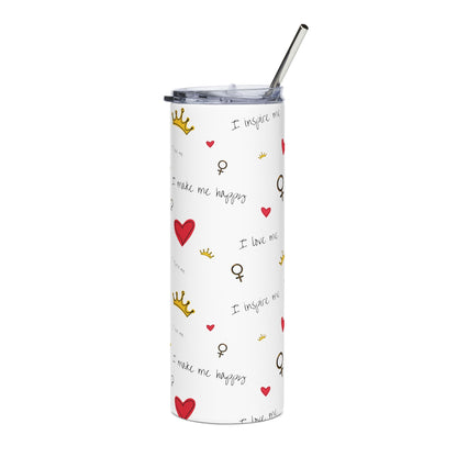 Heart and Crown Stainless Steel Tumbler - 20oz