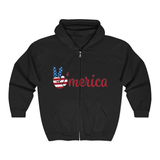 Unisex American Spirit Hoodie, Patriotic Zip Sweatshirt, 4th of July Wear, Independence Day Gift, Casual USA Apparel, Love for America [...]
