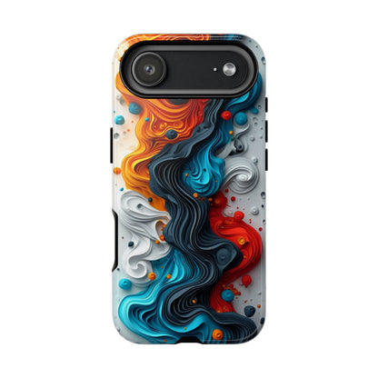Vibrant Phone Case - Colorful Abstract Design, Tough Case for Protection, Unique Gift for Art Lovers, Stylish Cell Phone Accessory