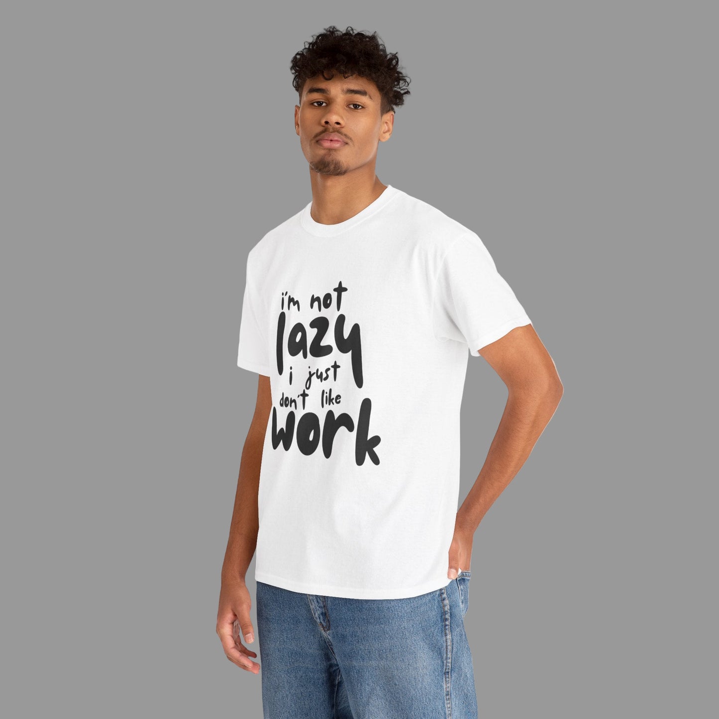 I'm Not Lazy Unisex Heavy Cotton Tee