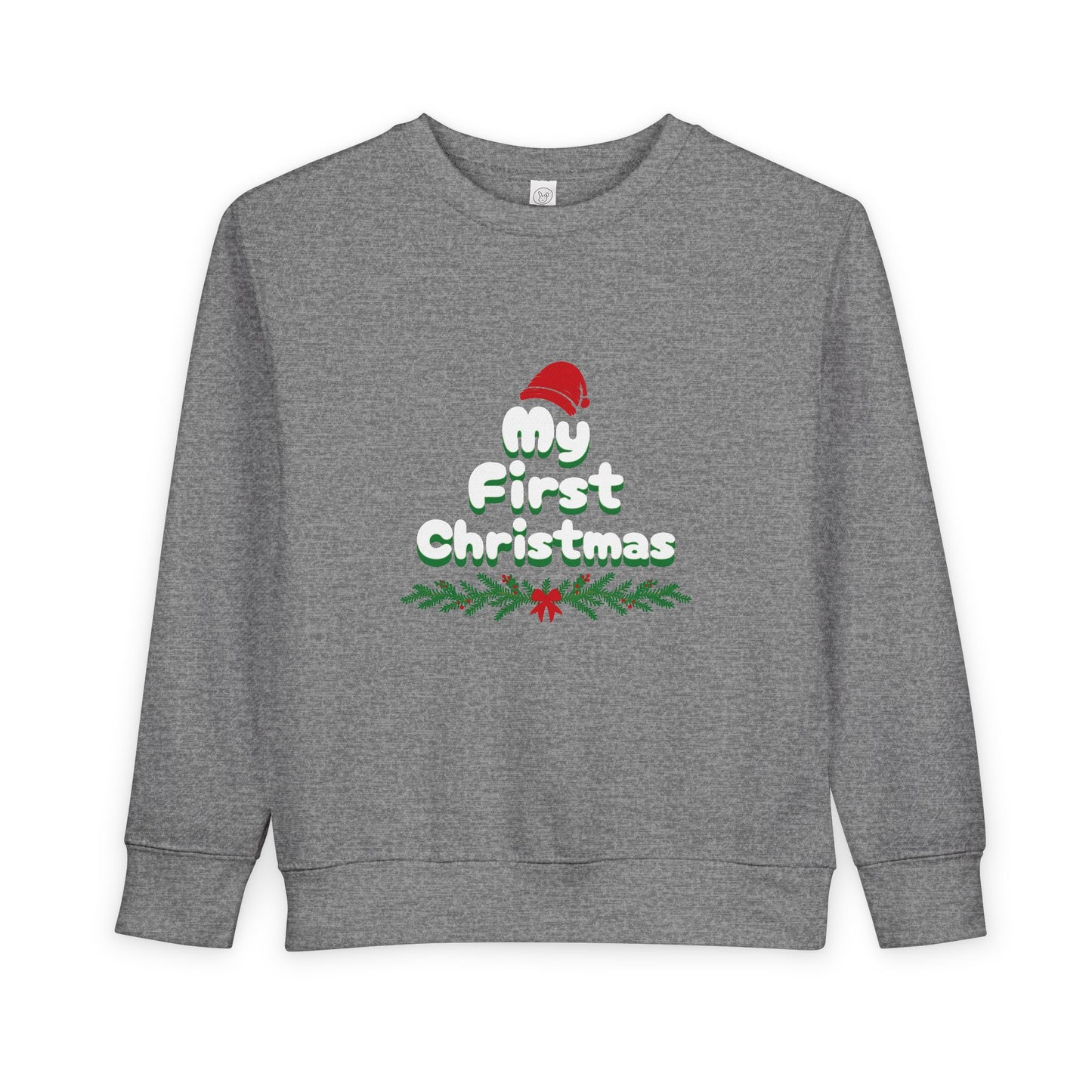 Toddler Merry First Christmas Santa Hat Holiday Sweatshirt