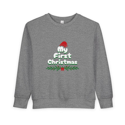 Toddler Merry First Christmas Santa Hat Holiday Sweatshirt