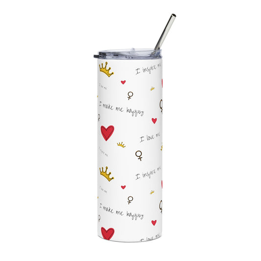 Heart and Crown Stainless Steel Tumbler - 20oz