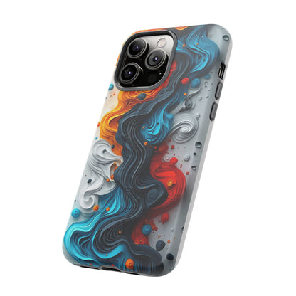 Vibrant Phone Case - Colorful Abstract Design, Tough Case for Protection, Unique Gift for Art Lovers, Stylish Cell Phone Accessory