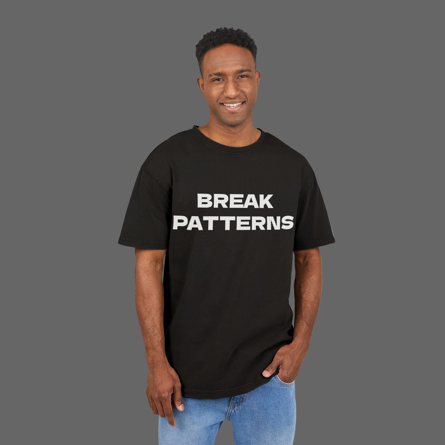 Men's Oversized - Break Patterns Statement T-Shirt