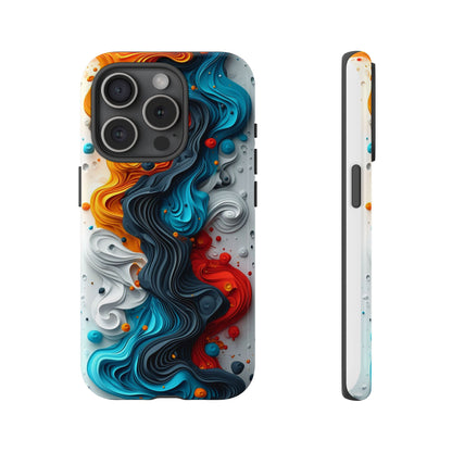 Vibrant Phone Case - Colorful Abstract Design, Tough Case for Protection, Unique Gift for Art Lovers, Stylish Cell Phone Accessory