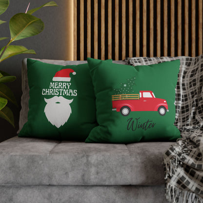 Winter-Themed Square Pillowcase