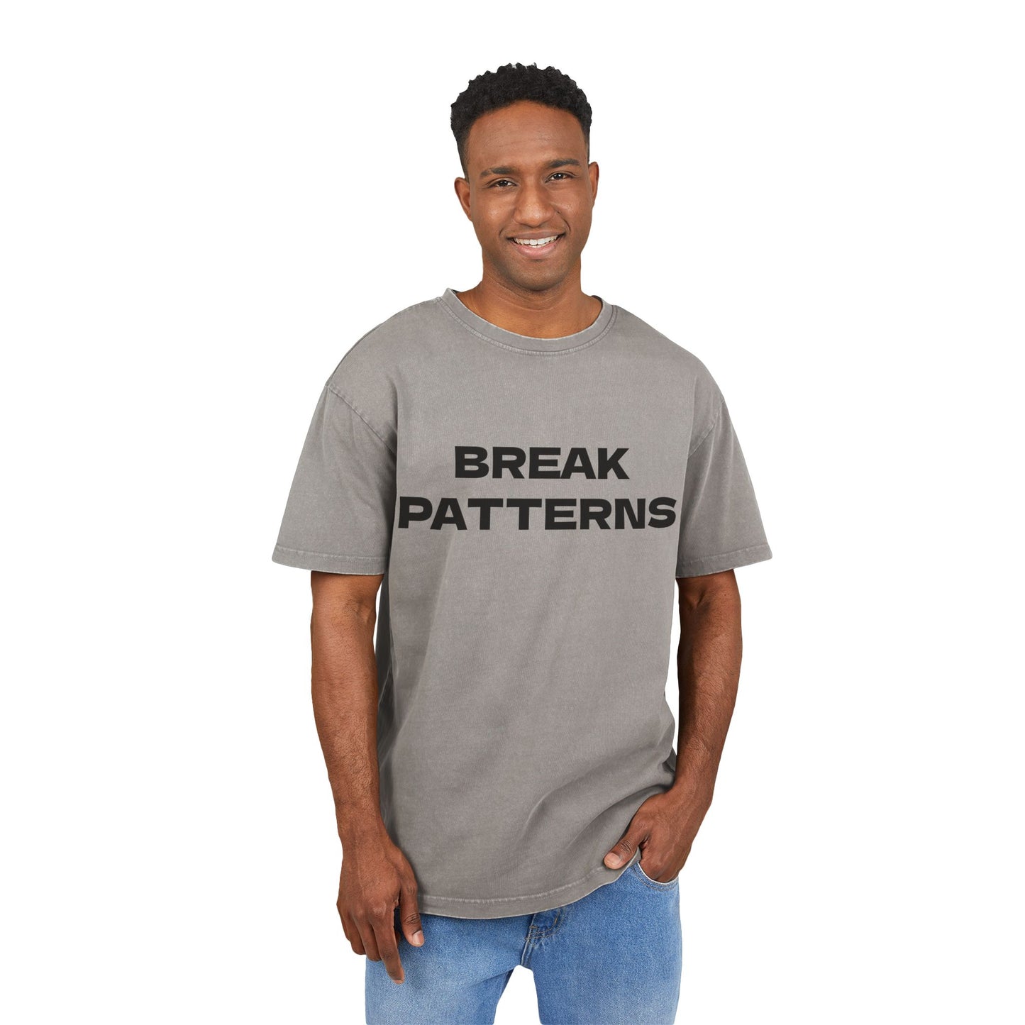 Men's Oversized - Break Patterns Statement T-Shirt