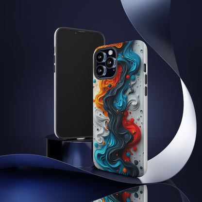 Vibrant Phone Case - Colorful Abstract Design, Tough Case for Protection, Unique Gift for Art Lovers, Stylish Cell Phone Accessory
