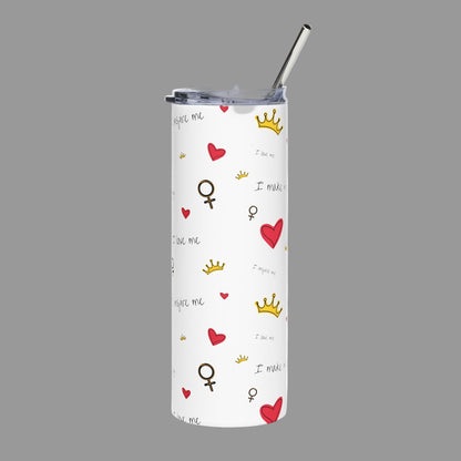 Heart and Crown Stainless Steel Tumbler - 20oz
