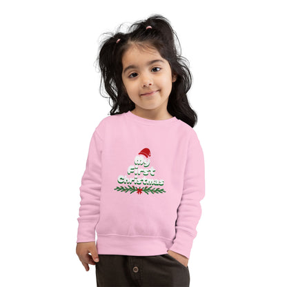Toddler Merry First Christmas Santa Hat Holiday Sweatshirt