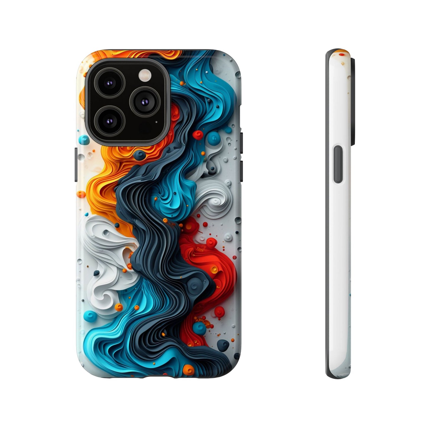 Vibrant Phone Case - Colorful Abstract Design, Tough Case for Protection, Unique Gift for Art Lovers, Stylish Cell Phone Accessory